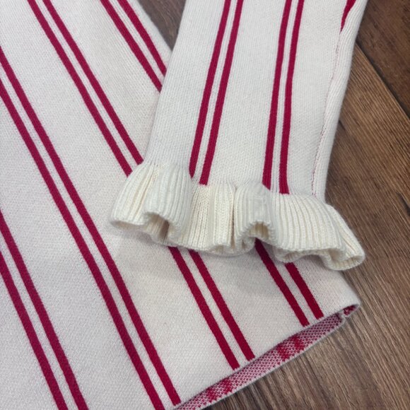 The Upside Alpine Chrissy Knit Sweater Women's Small Red Striped Organic Cotton - Picture 5 of 9